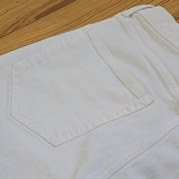 Gap High Rise White Button Fly Vintage Slim Jeans 6 Minimalist Slim Straight - Picture 5 of 11